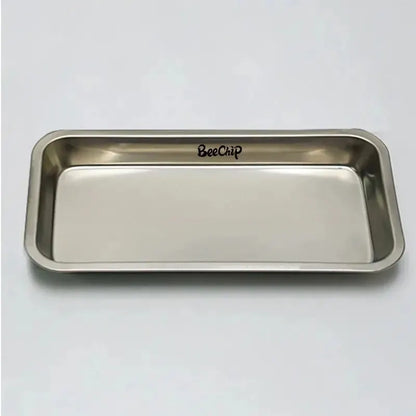 Stainless Steel Cosmetic & Tattoo Storage Tray – Dental, Nail Display, and Equipment Organizer