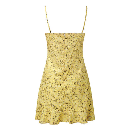 Women’s Sexy Casual Home Floral Camisole Dress - Comfortable Summer Skirt