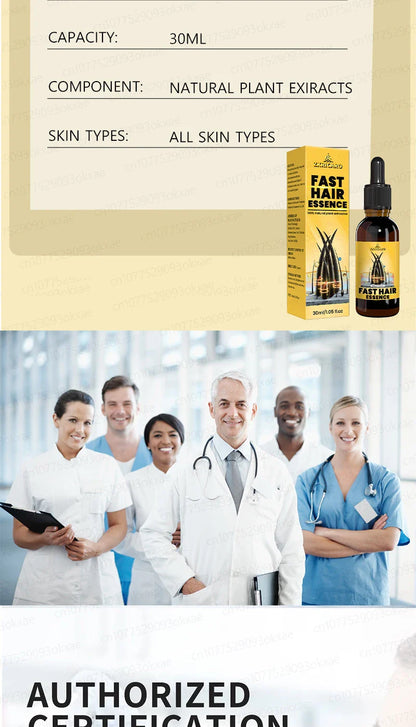 Rapid Hair Growth Serum – Beard, Chest & Body Hair Enhancer for Fuller, Thicker Growth