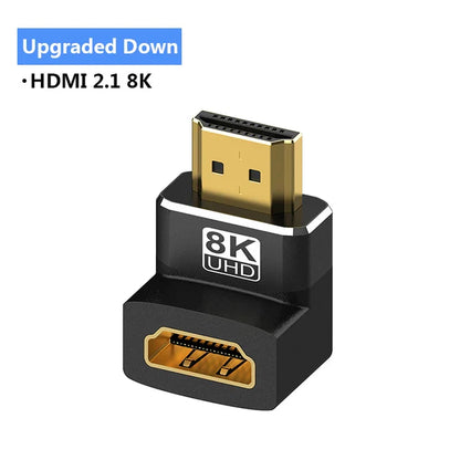 HDMI-Compatible Adapter – Mini/Micro HDMI to HDMI, 8K 60Hz, 4K 120Hz/144Hz Male to Female Converter for HDTV, Laptop, PS5