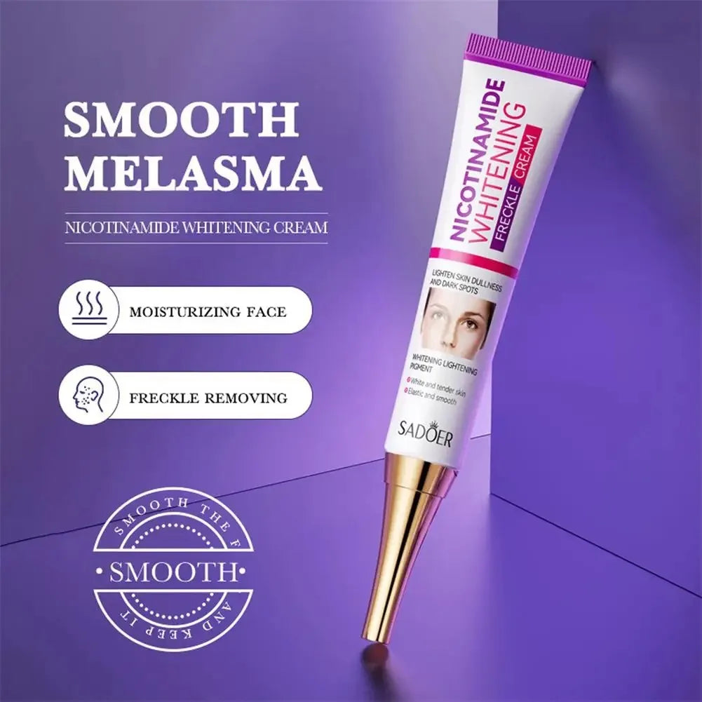 SADOER Nicotinamide Freckle & Dark Spot Cream – Melasma Removal Whitening Face Cream for Brightening & Moisturizing Skin Care