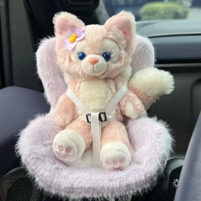 Labubu 15-17cm Car Doll Seat — Cute Doll Air Outlet Aromatherapy Decoration for Car Interior