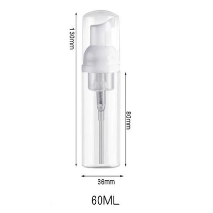 12pcs Portable Foaming Pump Bottles – 30/60ML Refillable Clear Dispenser for Lotion, Shampoo & Soap
