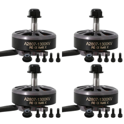 4PCS Angel A2807 KV1300/1500/1700 Brushless CW Motors – 6S/5S/4S for 7-inch Long Range FPV Drones