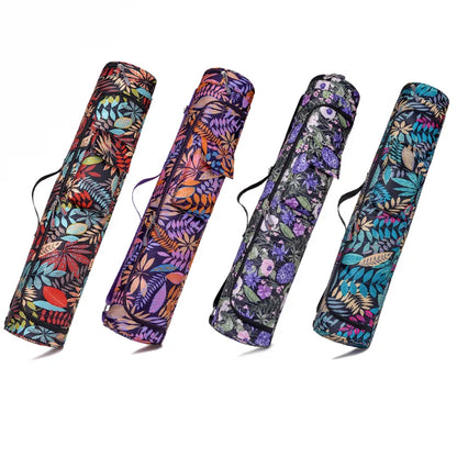 Printed Yoga Mat Bag: Men's & Women's Sports Backpack for Pilates, Fitness, Dance - Gym Mat Cover & Yoga Accessories Holder