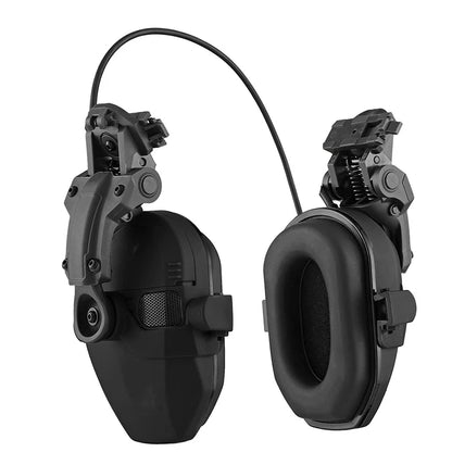 Active Helmet Mounted Earmuffs – Electronic Hearing Protection, Noise Reduction Headphones for Shooting & Hunting