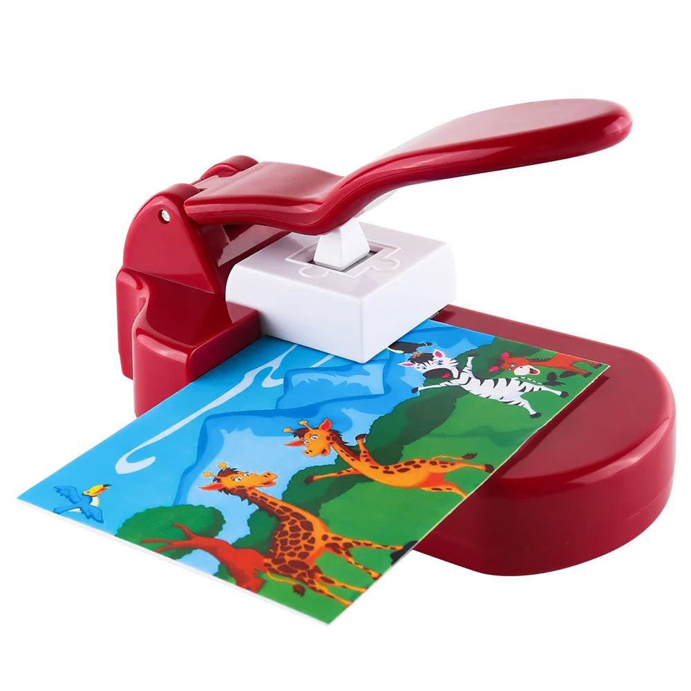 Creative Jigsaw Puzzle Maker Machine - Embossing Flower Punch for Children's Educational Toys and DIY Handmade Materials (1PC)