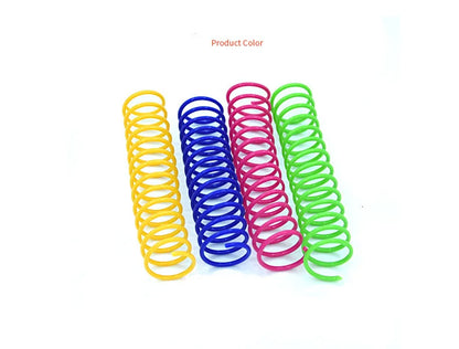 4/8/12PCS Cat Plastic Spring Toy – Interactive Beating Toy for Cats & Small Dogs, Fun Kitten Accessories