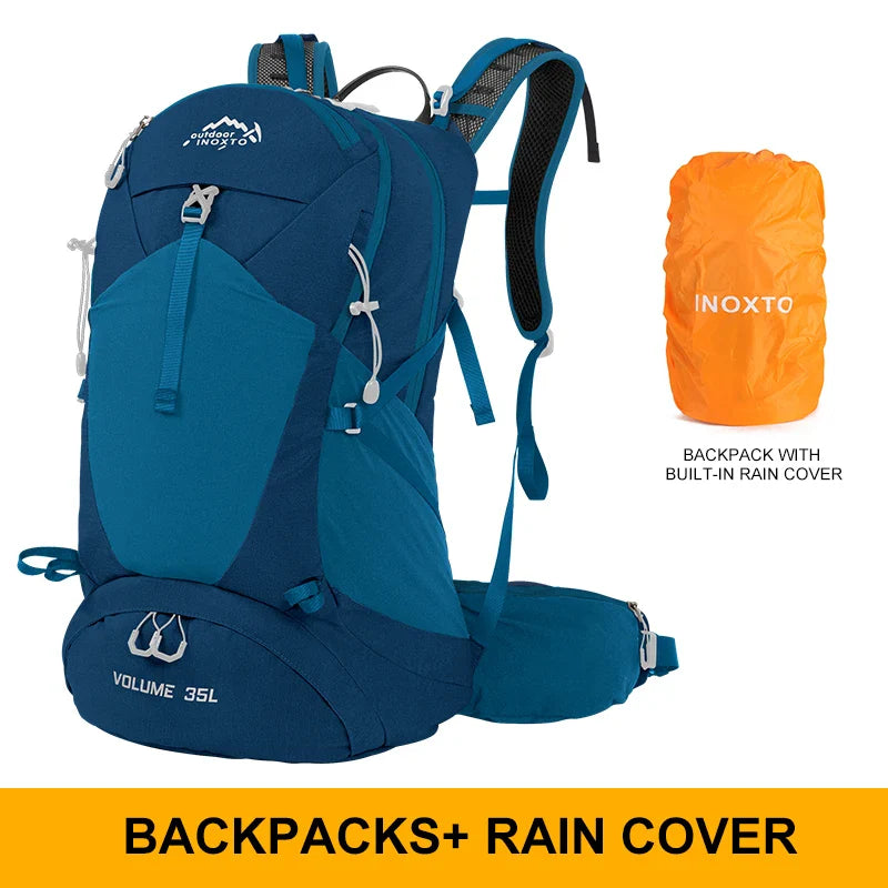 35L Mountaineering Backpack - Waterproof Outdoor Sports Bag for Men & Women, Camping & Hiking Rain Gear