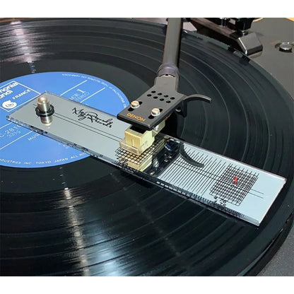 LP Vinyl Stylus Azimuth Gauge — Cartridge Calibration Ruler for Turntable Tonearm Adjustment