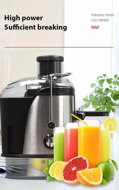 400W Juice Extractor — 22000RPM Motor, 3" Wide Chute, 2-Speed Juicer for Whole Fruits & Vegetables, Easy-Clean Design