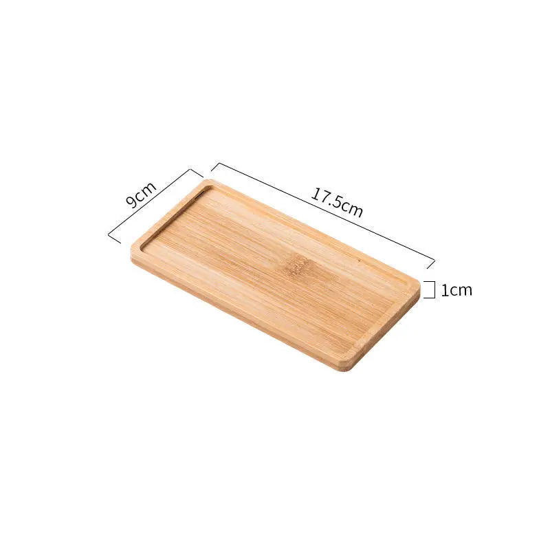 Bamboo Storage Tray – Wooden Bathroom Organizer for Shampoo, Body Wash & Toiletries, Multi-Function Countertop Accessory