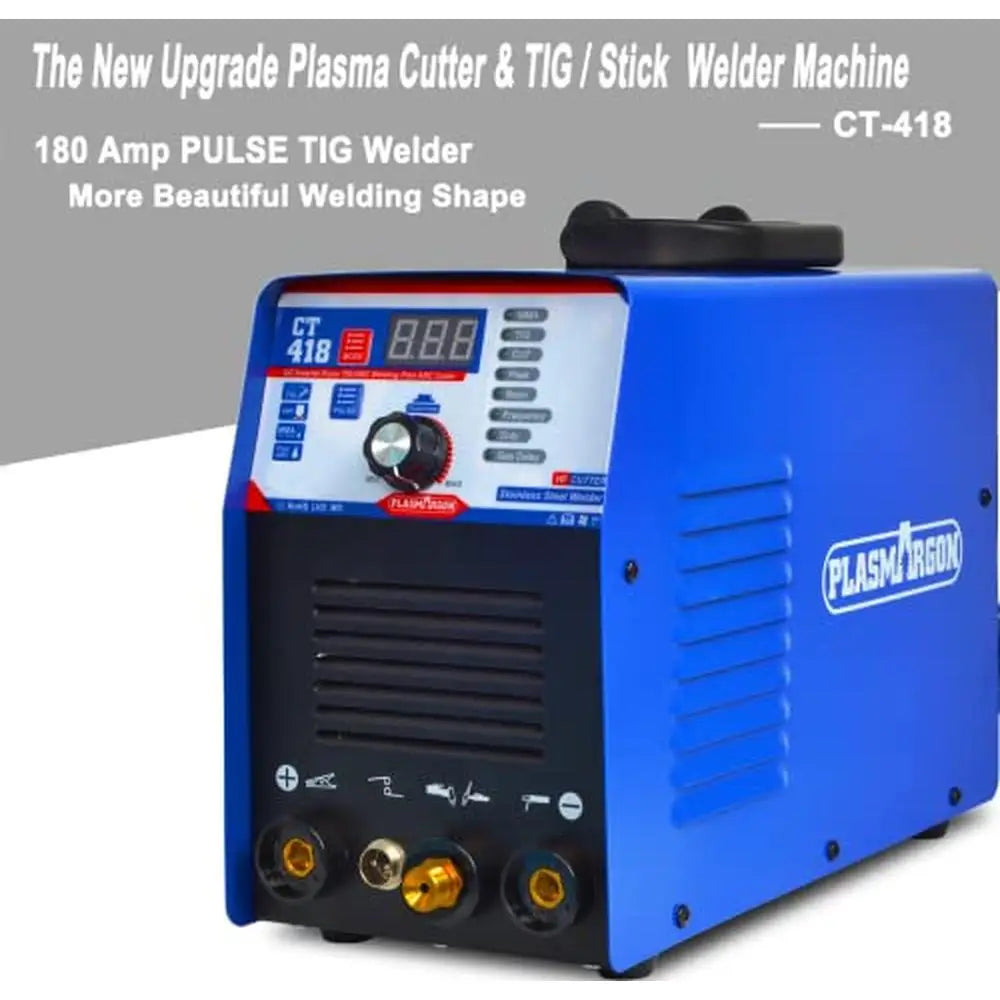 3-in-1 Plasma Cutter & TIG/Stick Welder Combo – 180A Arc Cutting Torch for Aluminum, Stainless Steel & Nickel