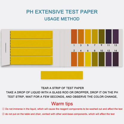 80-800pcs PH Litmus Test Strips — Professional 1-14 Indicator Paper for Water, Cosmetics, Soil Acidity Testing and Measurement