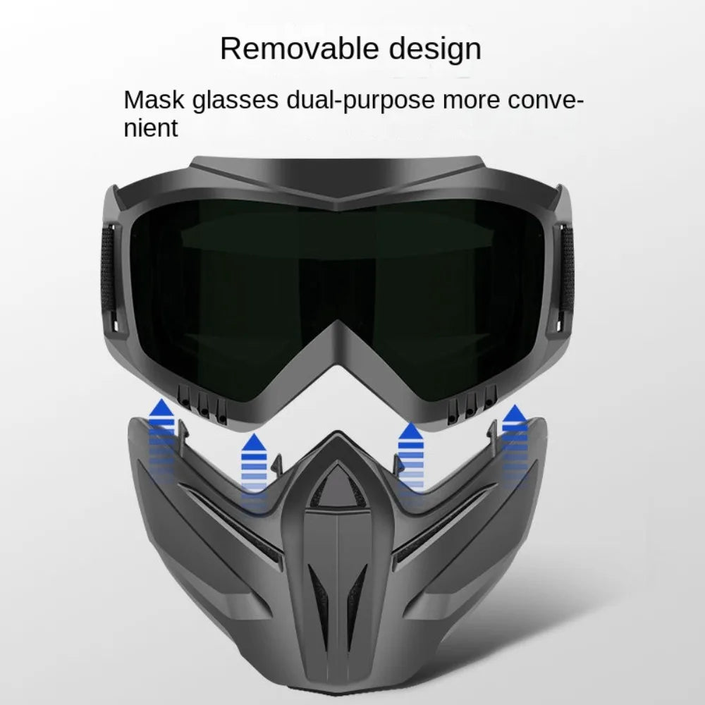 Auto Darkening Welding Glasses with Detachable Impact Resistant Shield – Dust Resistant Cutting & Welding Safety Mask with Adjustable Band