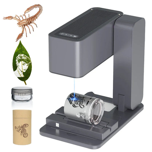 MR.CARVE C1 Portable Laser Engraver – Mobile APP Compatible for Windows & Mac, Engraves Wood, Plastic, Metal & More