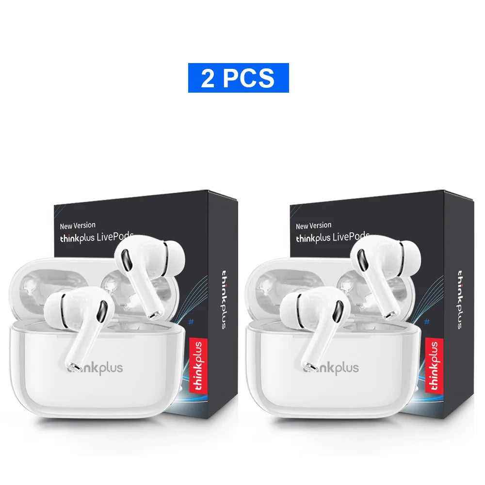 Thinkplus Wireless Bluetooth Earphones - ANC Noise Reduction, HD Mic Call & Gamer Earbuds with LED Touch Screen Control