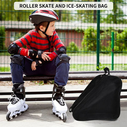 Portable Roller Skates Bag | Ice Skating Bag with Large Capacity | Breathable Kids Inline Skates Storage Bag