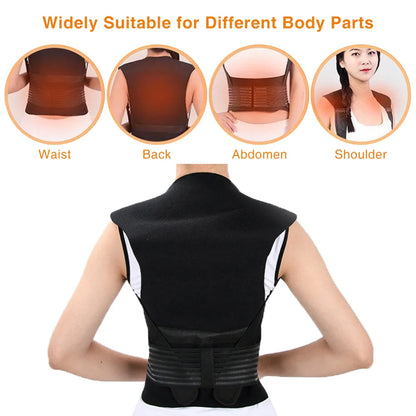 Tourmaline Magnetic Heated Vest — Self-Heating Thermal Clothing, Lumbar Waist Brace, Posture Corrector & Pain Relief Corset