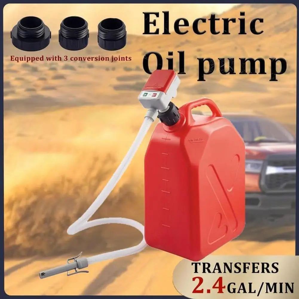 Automatic Electric Fuel Transfer Pump – Portable Oil & Diesel Gas Can Pump with Auto-Stop Feature