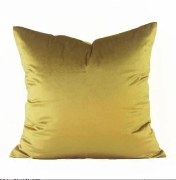 Solid Velvet Pillowcase – Red, Yellow, Blue, & Green Cushion for Sofa, Car, Living Room Home Decor, 45x45cm