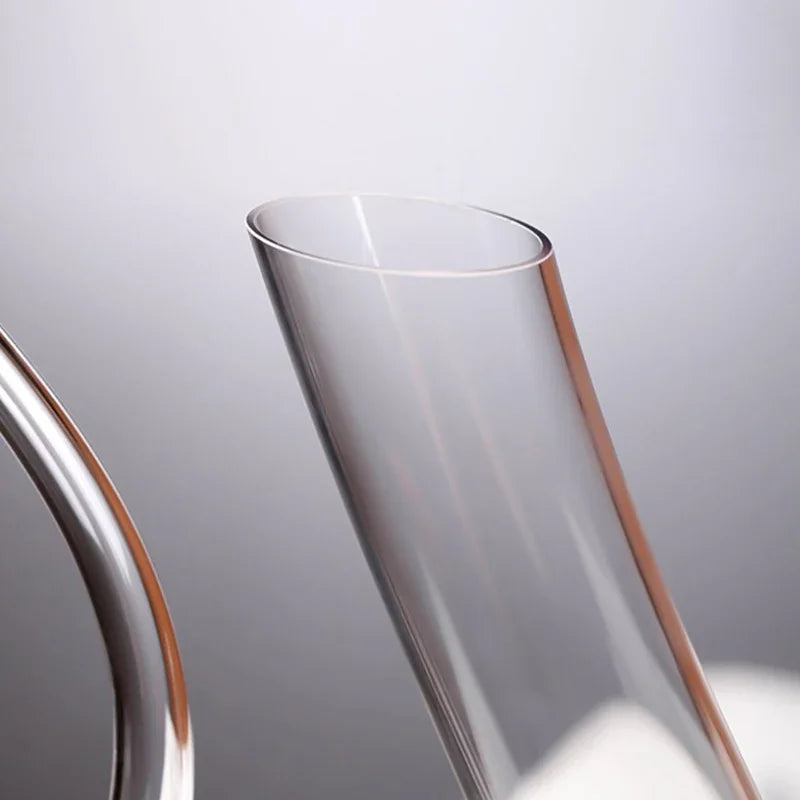 1500ML Handmade Crystal Wine Decanter – Red Wine, Brandy & Champagne Aerator