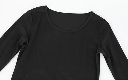 Women's Thermal Underwear Set - Fleece-Lined Long Johns Base Layer Top and Bottom, 2 Piece Set