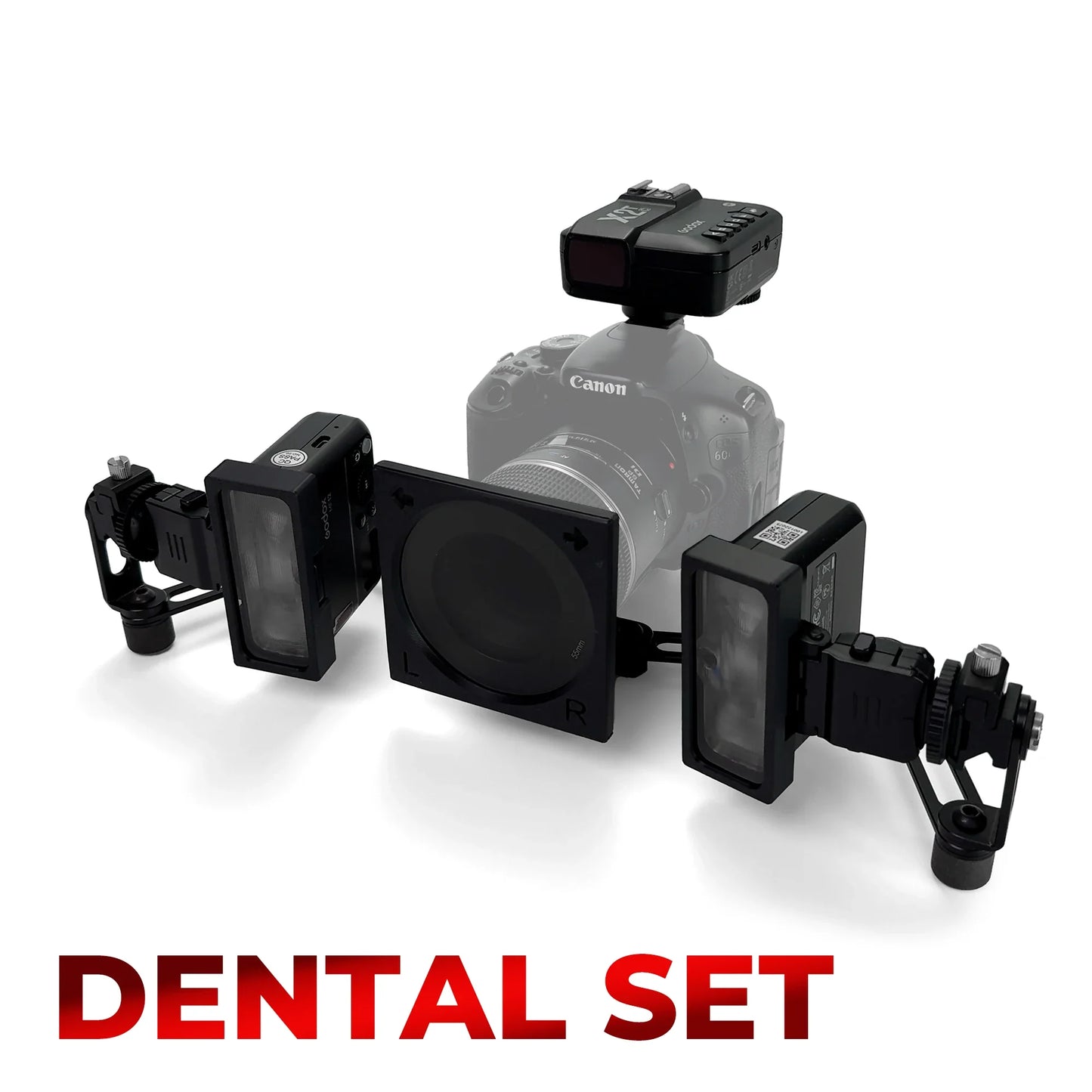 Godox MF12 Dental Photography Polarizer Kit Cross-Polarization Flash Set for Reflection-Free Intraoral & Clinical Imaging