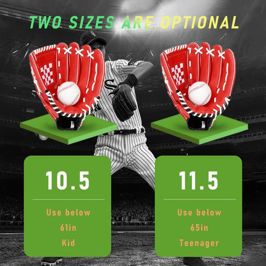 Durable 11/11.5 Inch Baseball Gloves – Thicken Infielder's Mitts for Youth Boys