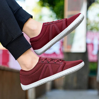 Men's Wide Fit Barefoot Sneakers – Minimalist Zero Drop Cross Trainers with Wide Toe Box for Relaxed, Natural Movement