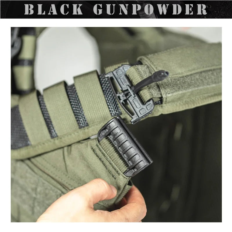 1000D Tactical Lightweight Vest – Anti-Infrared Flame Retardant Quick-Detach Compact Gear Vest