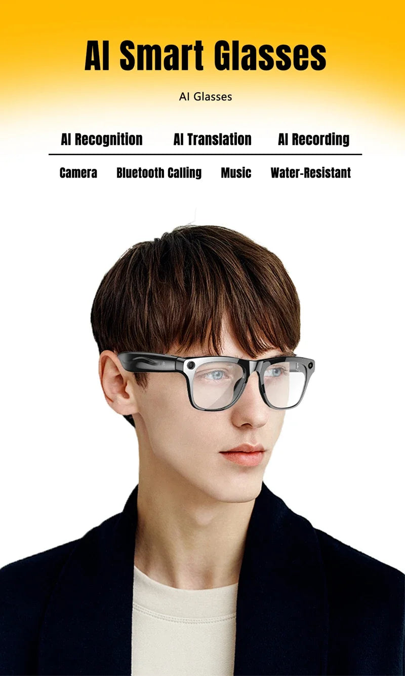 Xiaomi AI Smart Glasses — 8K HD Photochromic, Multifunction Camera Glasses with Translation, Bluetooth Calling, Voice Assistant, Music Player