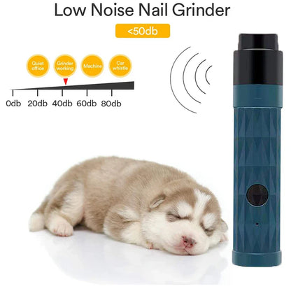 New Electric Dog Nail Clippers - Pet Claws Cutter Grinders with LED Light, Cat Paws Nail Grooming Trimmer Cleaning Supplies
