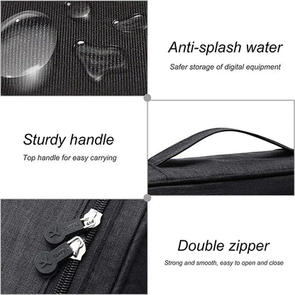 Portable Digital Storage Bag: Waterproof USB Gadget Cable Organizer Pouch - Ideal for Electronics Accessories & Devices, Digitals Pack Supply