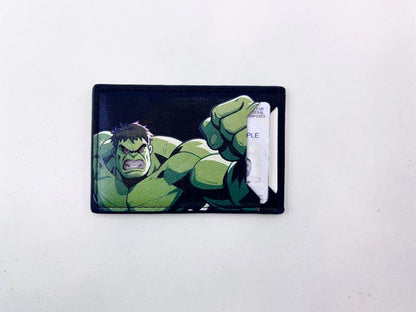 Leather Captain Wallet – Personalized Superhero Mask Card Holder & Slim ID Wallet for Men