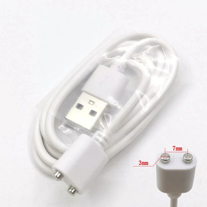2-Pin 8mm Magnetic Charging Cable Connector – Universal Replacement Adapter for Beauty Instruments & Smart Devices, Single Piece