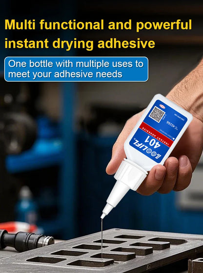 Upgraded 401 Super Cyanoacrylate Glue – Instant 5-Second Drying, Waterproof & Versatile Strong Adhesive