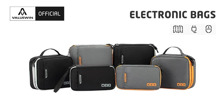 Portable Cable Storage Bag – Digital Electronics Organizer Pouch for USB Cables, Chargers & Travel Accessories