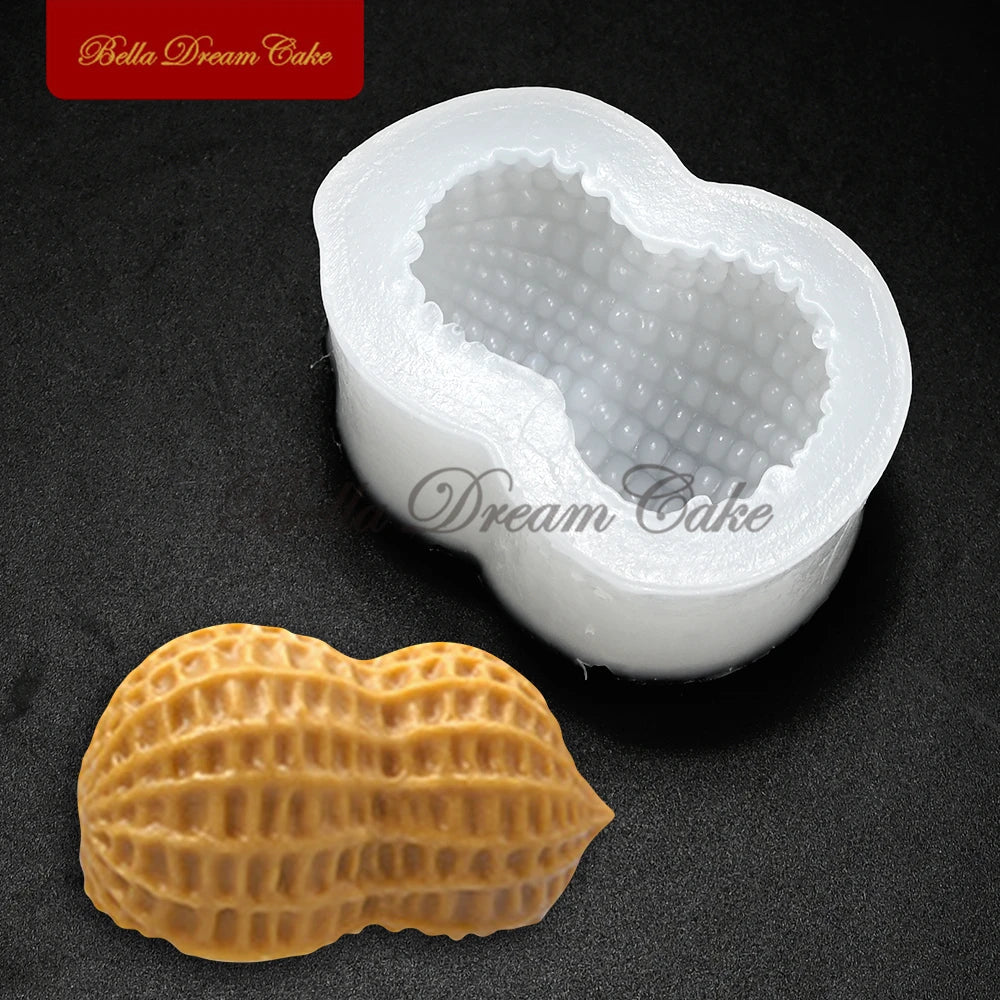 Peanut Design Silicone Mousse Mold – Pudding, Fondant, Chocolate & DIY Cake Decorating Bakeware Tool