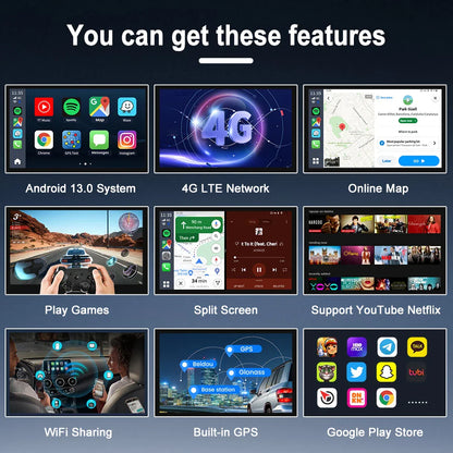 Carlinkit CarPlay AI TV Box Plus — Android 13, 8+128GB, 8-Core QCM6656125, Wireless CarPlay & Android Auto with YouTube, Netflix, 4G LTE