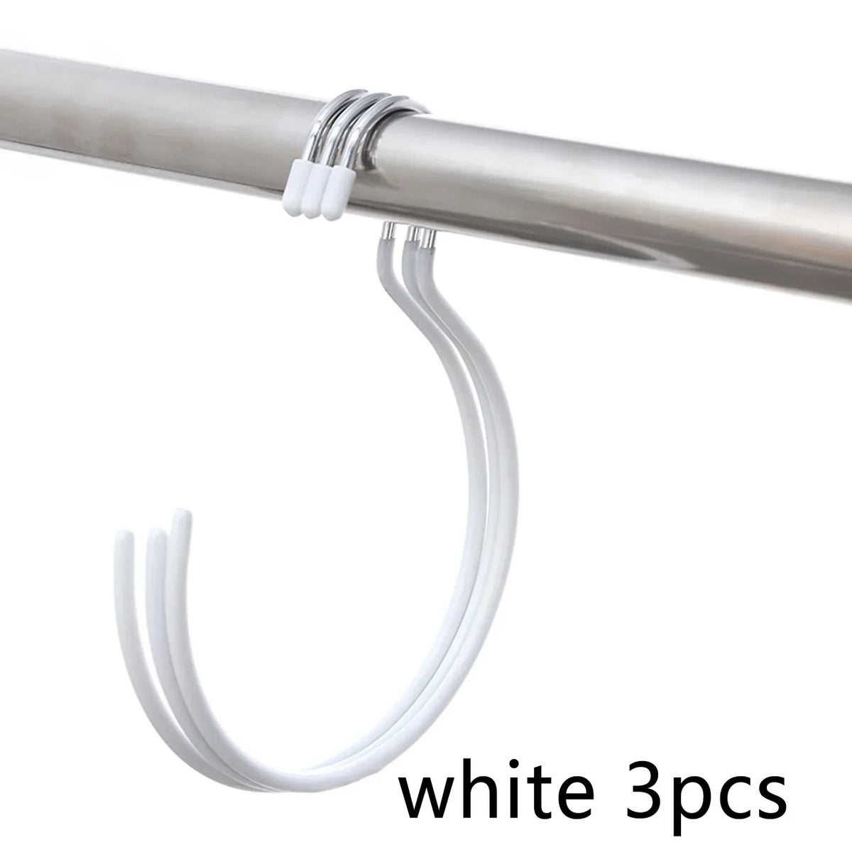 Non-Slip Plastic Coated Scarf Storage Rack – Multifunctional Tie, Belt & Hat Hanger Organizer Hook for Closet (1/2/5 Pack)