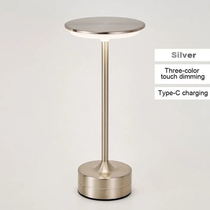 Wireless LED Table Lamp – Touch Sensor, USB Rechargeable Portable Night Light for Bedroom, Reading & Desk Decor