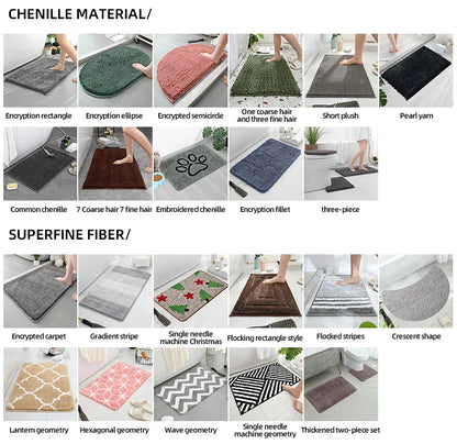 Multi-Purpose Sponge Water Absorption Mat — Anti-Skid, Moisture-Absorbing, Machine-Washable Carpet for Kitchen & Bathroom