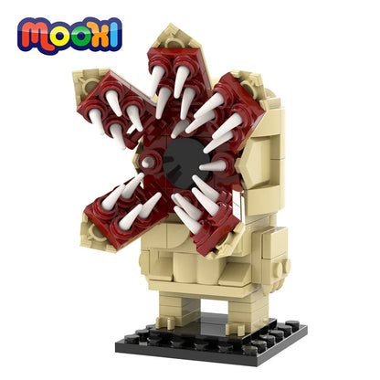 MOOXI Monster Demodog Stranger Things Figure Brickheadz Building Blocks Set – MOC Toy Gift