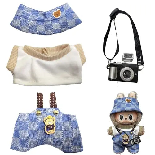Gxlaihly 17cm Labubu Doll Clothes – Cute Costumes & Outfits for 17cm Labubu Dolls (B15)