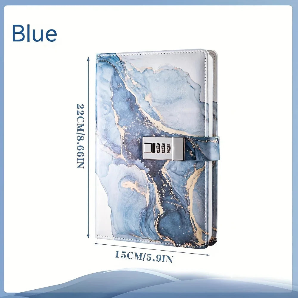 A5 Fashion Password Book with Lock – Creative Journal Notebook & Student Notepad Stationery