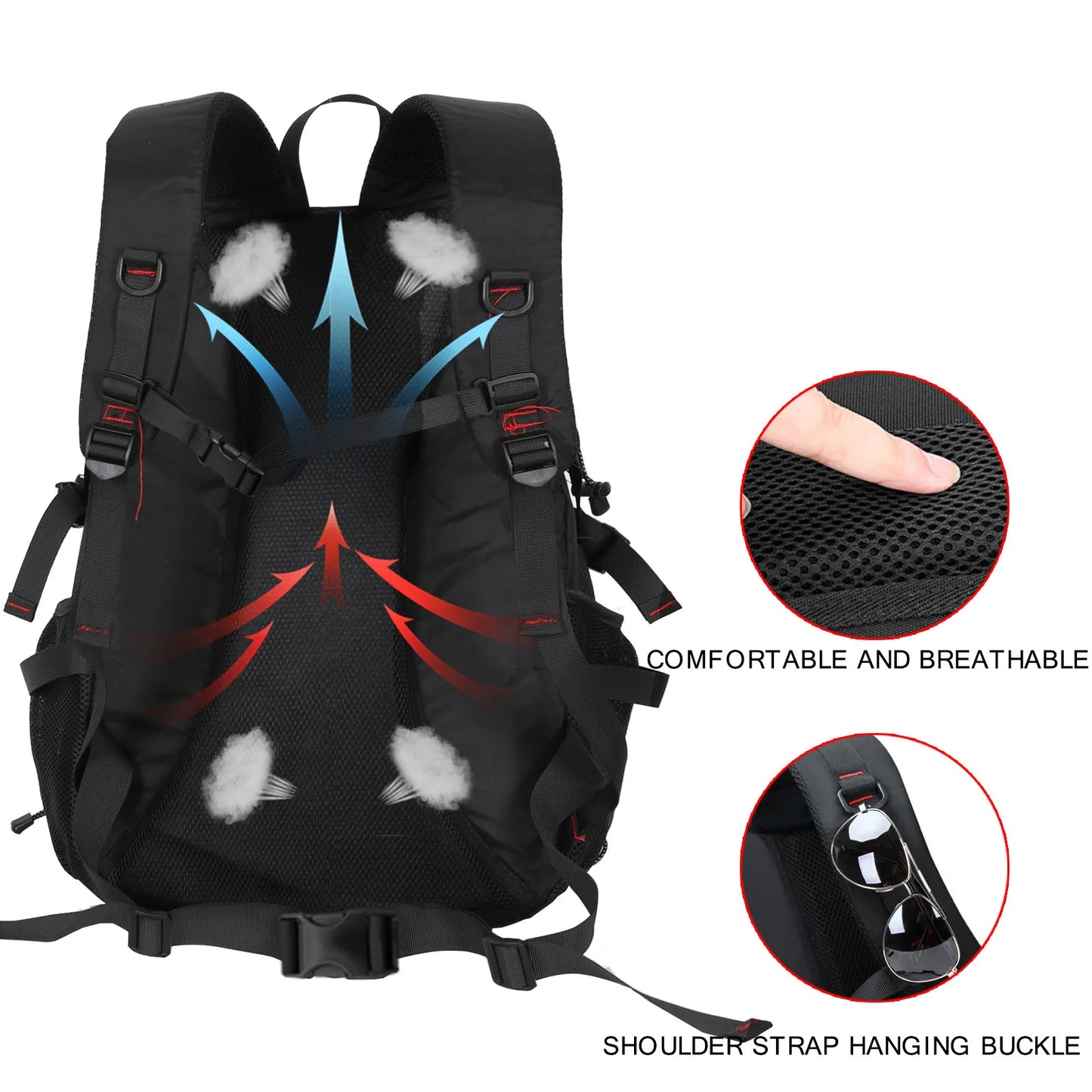 40L Waterproof Lightweight Travel Backpack | Outdoor Hiking Camping Backpack for Men and Women