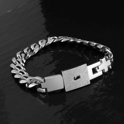 2-Piece Couple Bracelets Set – Heart Lock and Key Fashion Bangle Jewelry, Romantic Gift for Him and Her