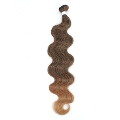 Colorful Body Wave Hair Bundles 613 Piano Blonde – Ombre Synthetic Hair Extensions, Thick Ponytail & Loose Deep Weaving