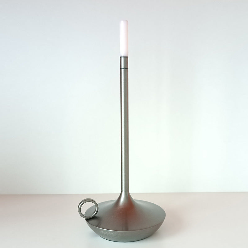 Rechargeable LED Candlelight Table Lamp - Touch Control Night Light for Restaurant, Bar & Desktop Decor